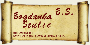 Bogdanka Štulić vizit kartica